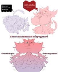 anime_girl big_ass big_breasts bottom_heavy cat_ears cat_girl cat_tail catgirl fusion fusion_character ghost ghost_girl gigantic_ass gigantic_breasts hourglass_figure hourglass_figured_female huge_ass huge_breasts irritable_ghost_(deltarune) large_ass large_breasts mad_mew_mew massive_ass massive_breasts matsu-sensei mew_mew_(undertale) middle_finger nipple_bulge nipples_visible_through_clothing pink_(deltarune) straining_clothing stretched_clothing sweating thin_waist top_heavy