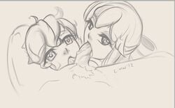 apple_bloom_(mlp) cutie_mark_crusaders fellatio female friendship_is_magic hair_on_head human humanized lunaismaiwaifu male my_little_pony oral straight sweetie_belle_(mlp)