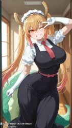 tohru (dragon maid) from kobayashi-san chi no maidragon by dreamyan ai