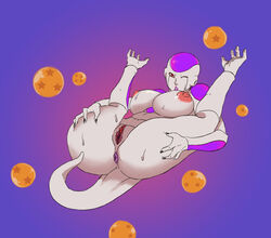 1girls alien alien_girl anal_lips anus areola ass bald breasts clitoris color dragon_ball dragon_ball_z erect_clitoris exposed_breasts eyes female female_only frieza genderswap huge_breasts huge_nipples humanoid labia large_areolae large_breasts legs_up lips nikuyoku nipples nudity on_back perky_breasts presenting puffy_areola pussy red_eyes rule_63 solo spread_legs sweat swollen_anus tail thick_thighs thighs vagina vulva white_skin wide_hips wink