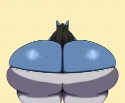 animated ass big_ass big_breasts breasts bubble_ass bubble_butt female female_only furry gigantic_ass huge_ass huge_breasts hyper_ass jaycario_(artist) lucario may_(dewwydartz) nintendo pokemon_(species) tagme thick_thighs wide_hips