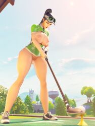 female female_only fortnite golf golf_club par_patroller_(fortnite) rio_(fortnite)_(model) tc_astatine