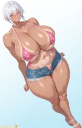 ai_generated character_request dark_skin dark_skinned_female female female_only girl neitherart series_request tagme tagme_(character) tagme_(series) tan_lines unknown_character