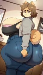 1girls 2d 2d_(artwork) ai_generated ass big_ass big_breasts big_butt breasts clapping_cheeks domestic_dog female gilf grandmother granny high_heels huge_ass huge_breasts huge_butt hyper_ass hyper_breasts judy_(jinu) mature_female milf miniskirt older_female puffy_nipples puffy_pussy pussy shiba_inu sling_bikini slingshot_swimsuit tagme thick_thighs thunder_thighs truth_spider03 twerk twerking