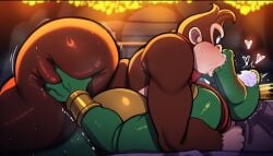 ai_generated eycocho donkey_kong_(series) donkey_kong king_k._rool yaoi gay ass_sweat sweaty_ass dumptruck_ass kissing gay_kissing gay_kiss bedroom bedroom_scene