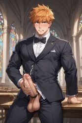 ai_generated bara bara_body bara_with_male_audience big_penis gay gay_male gay_masturbation large_penis male male/male male_masturbation male_only yaoi yaoi_with_female_audience yaoi_with_male_audience