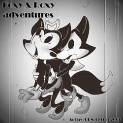 anthro female foxy foxy_(warner_brothers) furry_tail male merrie_melodies roxy roxy_(warner_brothers) sex standing straight tagme tiny_toon_adventures udn warner_brothers