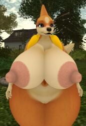 big_ass big_breasts breasts bubble_butt cleavage female ferialexonar floatzel huge_ass huge_breasts nipples pokémon_(species) pokemon pokemon_(species) tagme thick_thighs wide_hips