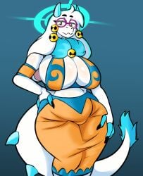 angela_flux_(kiseff) big_breasts breasts cleavage dagon789 female furry huge_breasts tagme thick_thighs wide_hips