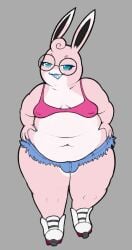 anthro bbw brittany_(slimey_art) bully cameltoe fat glasses nerd nipple_bulge nipple_piercing pear_shaped pokemon pokemon_(species) skates slimey_art smug wigglytuff