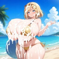 big_breasts bikini breasts_bigger_than_head