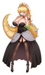 1337nagato anime anime_girl anime_style big_ass big_breasts blue_eyes bowsette mario_(series) yellow_hair