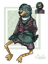 alternate_version animal_genitalia avian_penis avoiding_eye_contact blush blush_lines blush_version blushing_male cartoon_animal corkscrew_penis doll doll_character don't_hug_me_i'm_scared duck duck_guy_(dhmis) duck_penis feathers green_body i_love_ducks official_artist presenting_penis puppet risobase self_upload solo solo_male tagme tagme_(artist) tagme_(character) toon_(style) uncomfortable unzipped_pants wings