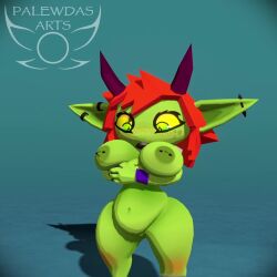 1girls 3d 3d_(artwork) 3d_animation abby_(palewdas) animated areola armlet armwear atlyss belly big_breasts big_butt big_ears blender_(artwork) bouncing_belly bouncing_breasts bouncing_butt breasts digital_media_(artwork) ear_piercing female fingers genitals goblin goblin_female green_body green_eyes green_skin hair hi_res horn humanoid nipple_piercing nipples no_sound not_furry nude nude_female nude_humanoid overweight overweight_female palewdas_arts piercing pussy red_hair sharp_teeth shawl short_playtime short_stack shortstack slightly_chubby slightly_chubby_female solo tagme teeth video