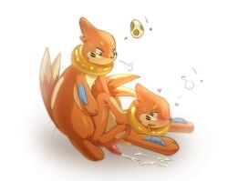 accidentally_gay anthro bodily_fluids buizel cum cumshot drooling egg ejaculation forced from_behind_position fur generation_4_pokemon genital_fluids genitals hi_res hybrid looking_pleasured male male/male mounting nintendo orange_body orange_fur orientation_play pawpads pokemon pokemon_(species) saliva saliva_on_tongue sex sheepsheepbeep straight_to_gay