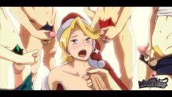 aoyama_yuuga blonde_hair blue_eyes boku_no_hero_academia christmas colored_pubic_hair cum cum_on_face cum_on_hair cumshot denki_kaminari eijirou_kirishima ejaculation erect_penis erection facial gay gay_orgy group group_masturbation iida_tenya izuku_midoriya kaminari_denki kirishima_eijirou male male_only malesub maoh_king masturbating masturbation midoriya_izuku my_hero_academia open_mouth orgy pubic_hair rubbing_penis santa_hat tagme tenya_iida video wink winking_at_viewer yaoi yuga_aoyama yuuga_aoyama