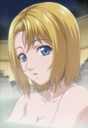 1girls accurate_art_style ai_generated bare_breasts bare_shoulders bathhouse bathing bible_black bible_black_gaiden big_breasts blonde_hair blue_eyes blush breasts busty cleavage close-up completely_nude completely_nude_female embarrassed eyebrows eyebrows_visible_through_hair female female_focus female_only high_resolution hot_spring kazsam kitami_reika light-skinned_female light_skin looking_at_viewer night no_visible_genitalia nude nude_female onsen outdoors partially_submerged relaxing shiny shiny_hair shiny_skin short_hair shoulder_length_hair shy side_view sitting smile solo steam swept_bangs teen teenage_girl teenager upper_body water wet white_skin