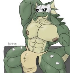 big_balls big_muscles big_penis dragon furry furry_balls furry_male furry_tail male male_only original original_character skull solo_male thorns