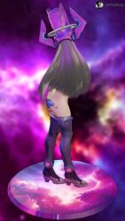 1girls 3d 3d_(artwork) 3d_animation 3d_model animated ass background black_hair black_nails boobs_and_butt_pose boobs_out breasts butt_focus butt_grab butt_spread female galacta galacta_(marvel_rivals) galaxy giant giantess headgear heels helmet high_heel_boots high_heels light-skinned_female light_skin looking_at_viewer marvel marvel_comics marvel_rivals mrwolfartsnsfw outer_space pussy pussy_exposed pussy_peek small_breasts small_butt smaller_female space statue tagme thigh_boots vagina video video_game_character video_games winking winking_at_viewer