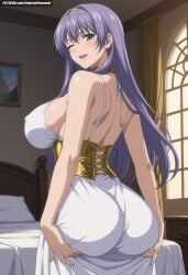 ai_generated aindroidparanoid ass ass_focus ass_grab big_ass big_breasts big_butt busty curvy cute dress fat_ass female female_only from_behind gigantic_ass gigantic_breasts goddess grabbing_ass grabbing_own_ass greek_clothing greek_female greek_goddess greek_mythology green_eyes hips huge_ass huge_breasts large_ass large_breasts legs long_hair massive_ass massive_breasts massive_butt narrow_waist purple_hair saint_seiya:_the_lost_canvas sasha_(saint_seiya) slim_waist squeezing squeezing_butt stable_diffusion thick_ass thick_thighs voluptuous waist wide_hips