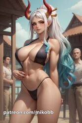 ai_generated bikini female female_focus male mikobb one_piece yamato_(one_piece)