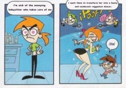 ass_focus babysitter before_and_after cosmo_cosma femsub magic nickelodeon nicktoons orange_hair source_request tagme tagme_(artist) the_fairly_oddparents timmy_turner transformation twerk vicky_(fairly_odd_parents) wanda_fairywinkle-cosma