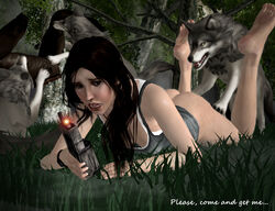 3d canine female human kasza2 lara_croft lara_croft_(survivor) male predicament straight tagme tomb_raider xnalara zoophilia