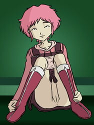 aelita_schaeffer code_lyoko female flashing flashing_pussy folvo_mynox pink_hair shaved_pussy tagme