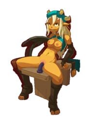 animated ankama dofus female_focus masturbation osamodas penetration sex_toy solo soloid wakfu