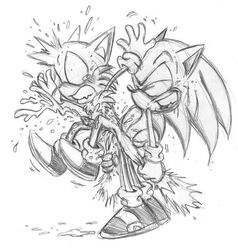 buggery fox fur furry greyscale hedgehog interspecies male male_only monochrome multiple_males no_humans side_view sonic_(series) sonic_the_hedgehog sonic_the_hedgehog_(series) sonic_the_hedgehog_2 tails vaporotem yaoi