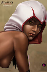 assassin's_creed_(series) assassin's_creed_iii:_liberation aveline_de_grandpre brown_skin dark-skinned_female female female_only human nipples pupete side_view solo tagme ubisoft