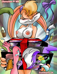 2004 anthro babs_bunny binky_bunny female fifi_la_fume fur furrball furry juanomorfo lola_bunny looney_tunes male multiple_females rabbit tiny_toon_adventures uncensored