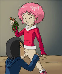 aelita_schaeffer cheating cheating_girlfriend christmas christmas_outfit code_lyoko cunnilingus female folvo_mynox licking licking_pussy mistletoe netorare tagme