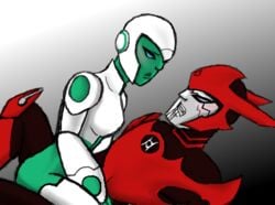 artist_request aya_(green_lantern) dc female green_lantern green_lantern:_the_animated_series male razer_(green_lantern) red_lantern red_lantern_corps robot_girl uncensored