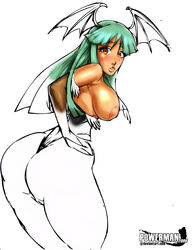 clothing darkstalkers drawn medium_breasts morrigan_aensland powerman2000 tagme