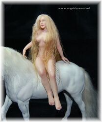 casual equine female feral history horse horseback_riding human lady_godiva medieval_england noe6 pale_skin tagme