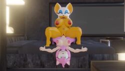 3d amy_rose animated anthro big_ass big_breasts cowgirl_position furry futanari huge_ass huge_breasts kabalmystic_(artist) mp4 nap´sart no_sound rouge_the_bat sonic_(series) sonic_the_hedgehog_(series) tagme video