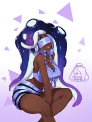 2024 artist_name background big_breasts breasts clothed clothing dark-skinned_female dark_skin digital_drawing_(artwork) digital_media_(artwork) female female_only glasses glasses_on_face headgear headphones headphones_on_head hi_res legs_crossed lips little_blood long_hair marina_(splatoon) marina_(summer_nights) marine marine_humanoid mollusk mollusk_humanoid multicolored_hair nintendo off_the_hook_(splatoon) open_mouth open_smile pants purple_eyebrows purple_hair sitting splatfest splatoon splatoon_(series) splatoon_2 splatoon_3 stomach summer_nights_splatfest tentacle tentacle_hair thick_thighs zipper zipper_pull_tab