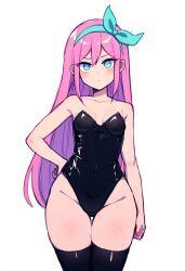 ai_generated aubrey_(omori) bunnysuit omori pink_hair tagme