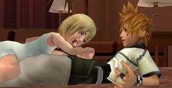 3d disney kingdom_hearts namine nobody_(kingdom_hearts) penis roxas square_enix tagme xnalara