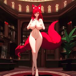 adorable ai_generated big_breasts breasts breedable completely_nude completely_nude_female cute fan_character female female_focus female_only fluffy_ears fluffy_tail fox fox_ears fox_girl fox_tail grabbing grabbing_own_breast kemonomimi kitsune kitsunemimi large_boobs large_breasts long_hair love_handles low_effort monster_girl multicolored_hair nice_ass nipples nsfw nude nude_female original original_character perfect_body perfect_breasts red_hair sexy_pose sexykitsune solo_female squeezing squeezing_breast squeezing_breasts_together squeezing_own_breasts thick_thighs