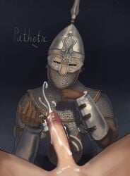 after_handjob armor cum cum_on_body for_honor varangian varangian_(for_honor)