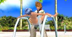 3d aqua_(kingdom_hearts) disney kingdom_hearts nobody_(kingdom_hearts) roxas sex square_enix tagme xnalara