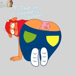 anthro anthro_only ass ass_focus boi034 embarrassed furry_only lammy_(um_jammer_lammy) lammy_lamb parappa_the_rapper playstation scat sony sony_corporation sony_interactive_entertainment tagme um_jammer_lammy