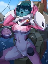 1female 1girl 1girls air_bubbles asphyxiation bad_haro big_breasts cockpit crying crying_female crying_with_eyes_open defeated defeated_villainess despair doomed drowning dying female_focus female_only female_villain freckles freckles_on_face ginger gundam_00 gvbattlelog haro helpless helpless_female imminent_death incontinence large_breasts legs_apart legs_spread mecha mecha_pilot nena_trinity pale-skinned_female pale_skin pee peeing peeing_in_water peeing_self peril piss pissing pissing_self red_hair ryona scared scared_expression scared_face sinking spacesuit spread_legs suffering suffocation tears thin_eyebrows urinating urinating_female urination urine villainess wetting_self yellow_eyes