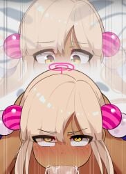 1girls big_breasts big_penis blonde_hair blowjob breasts dotonburi fellatio female hololive hololive_english hololive_english_-council- huge_breasts large_breasts nude nude_female penis tan-skinned_female tan_skin tsukumo_sana virtual_youtuber