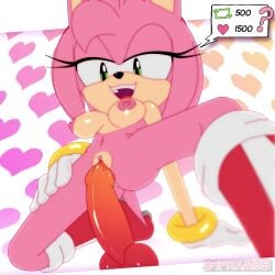 1girls 2d 34frames amy_rose animated anthro areola areolae breasts dildo female female_only furry furry_only gloves grainy knotted_dildo looking_down loop mp4 naked naked_female nipples no_sound nude nude_female sex_toy shoes solo solo_female sonic_(series) tagme vagina video