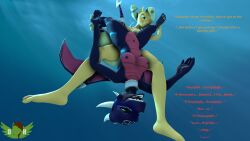 3d applejack_(mlp) breasts cum cynder drowning friendship_is_magic my_little_pony spyro_the_dragon underwater