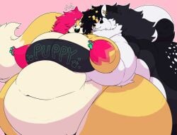 bbw big_breasts breasts female furry huge_breasts noirbutt overweight thick_thighs wide_hips