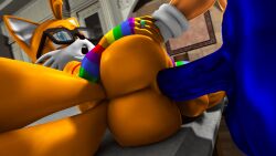 2boys femboy fxnsfm gay miles_prower sonic_(series) sonic_the_hedgehog_(series) tails tails_the_fox yaoi